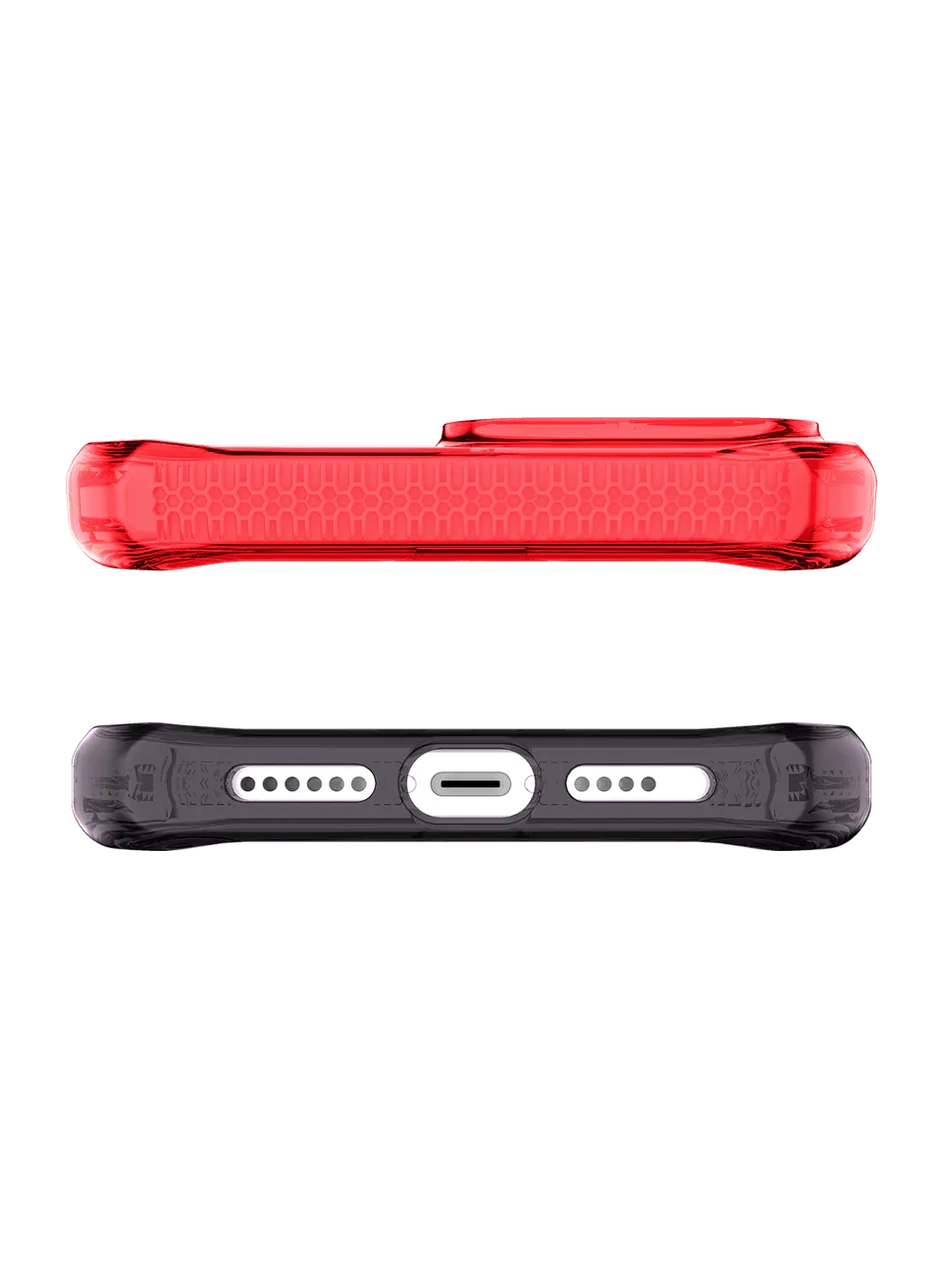 Itskins Supreme Prism iPhone 13 Pro Cover - Coral And Black - Tashqila Itskins Supreme Prism iPhone 13 Pro Cover - Coral And Black - Tashqila